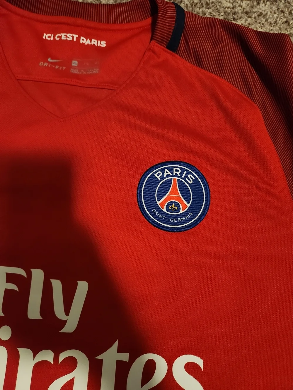 PSG Cavani #9 Jersey XXL Nike 2015/16 Paris Saint Germain Red Soccer Shirt